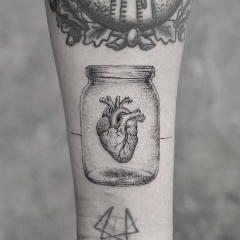 #hearttattoos, #smallsimplehearttattoos, #smallhearttattoos, #realistichearttattoos, #hearttattooswithnames, #hearttattoosonwrist, #hearttattoosmeaning, #hearttattoosformen, #hearttattoosdesigns, Jar Tattoo, Anatomical Tattoos, Anatomy Tattoo, Catrina Tattoo, Anatomical Heart Tattoo, K Tattoo, Bottle Tattoo, Tattoo Trend, Disney Tattoo