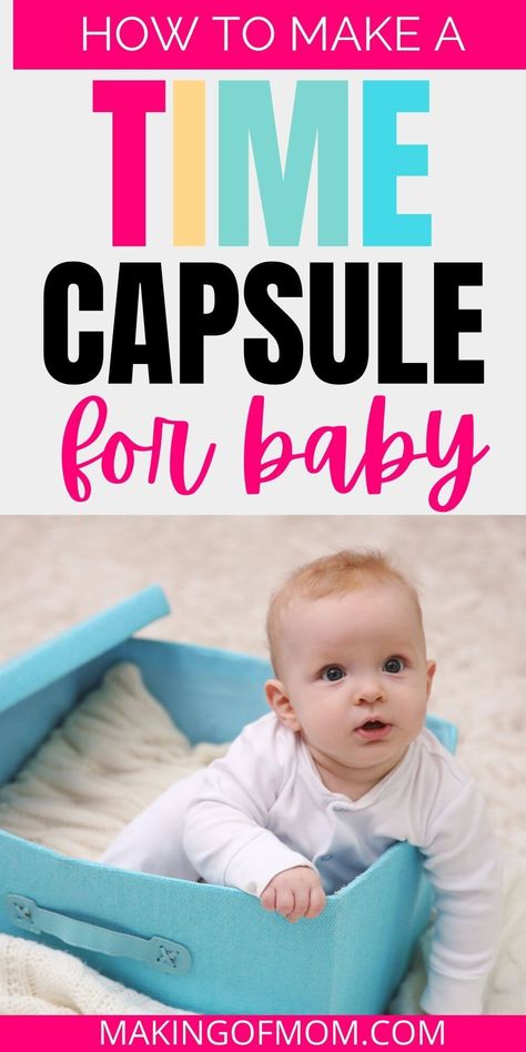 Time capsule ideas for baby - Stuck on what to include? Here are 18 creative ideas to inspire you to create your family treasure. Time Capsule Ideas, Baby Time Capsule, Baby Diy Projects, Going Home Outfit, Baby Tips, Memory Quilt, Baby Diy, Wishes For Baby, Babies First Year