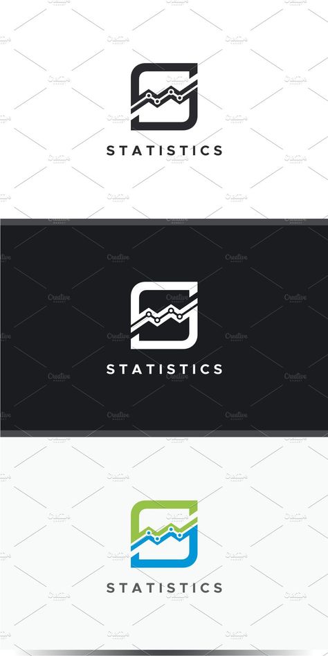 Statistics - S Logo Logo Design Inspiration Branding, Color Text, S Logo, Professional Logo, 로고 디자인, Logo Maker, Logo Design Inspiration, Statistics, Logo Templates