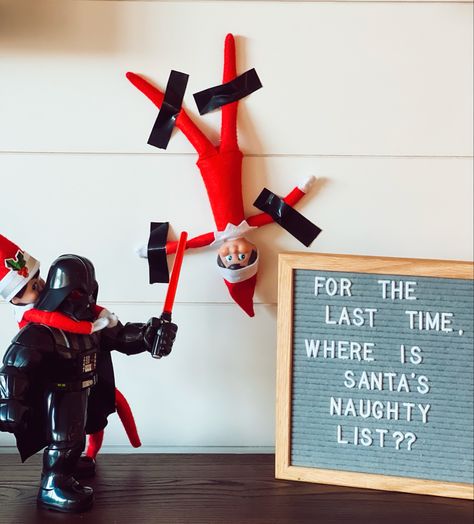 Elf On The Shelf Star Wars, Star Wars Elf On The Shelf, Elf 2023, Awesome Elf On The Shelf Ideas, Xmas Elf, Elf Ideas, Elf On The Shelf Ideas, Shelf Ideas, On The Shelf