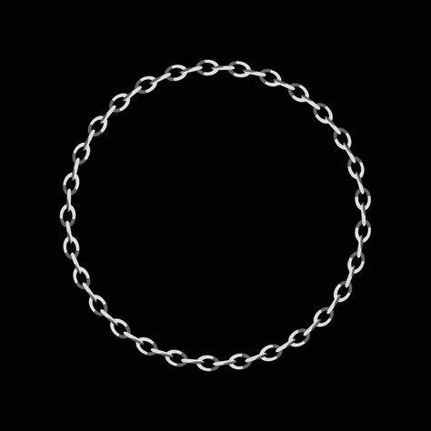 Chain round frame Circle Chain, The Chain, Round Frame, Vector Art, Chain Necklace, For Free, Clip Art, Chain, Frame