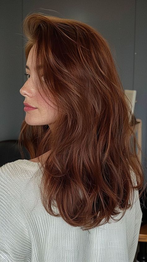 25 Dark Brown Hair Color Ideas for a Delectable Look Auburn Hair Neutral Skin, Light Amber Golden Brown Hair, Back Of Haircut, Dark Warm Brown Hair, Warm Tone Hair Color, Cocoa Hair, Hair Color For Warm Skin Tones, Timeless Hair, Copper Brown Hair