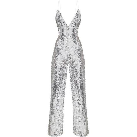 Silver Sequin Plunge Jumpsuit ($100) ❤ liked on Polyvore featuring jumpsuits, plunge jumpsuit, jump suit, silver jumpsuit, sequin jump suit and white jumpsuit White Sparkly Jumpsuit, Silver Sequin Jumpsuit, White Sequin Jumpsuit, Taurus Szn, Diamond Jumpsuit, Jumpsuit Sequin, Silver Jumpsuit, Plunge Jumpsuit, Silver Jumpsuits