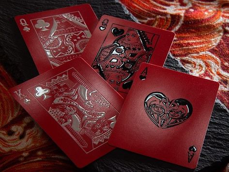 Red Poker Cards Aesthetic, Red Card Aesthetic, Playing Cards Aesthetic, Cards Aesthetic, Gold Playing Cards, Heather Chandler, Jack Of Hearts, Fall Room, Japanese Colors