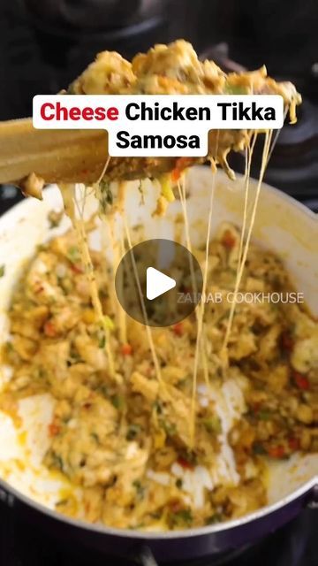 ‎زينب شیخ‎ on Instagram: "Ramzan Special Cheesy Chicken Tikka Samosa Recipe 💯 Save and Share the Reel for the Future Reference! 📌 Ingredients details as follows Oil 1 Tbsp Cumin seeds 1/4 Tsp Chicken Boneless 250 gm Ginger paste 1/2 Tsp Garlic Paste 1/2 Tsp Curd 1 Tbsp Chaat Masala 1/2 Tsp Tandoori Masala 1 Tsp Fennel Coriander powder 1/4 Tsp Garam Masala 1/2 Tsp Cumin powder 1/4 Tsp Chilli flakes 1 Tsp Chopped Onion and green chillies 1/4 cup Mix veggies 2 Tbsp Spring onions Coriander leaves Salt as required Mozzarella Cheese Cheese Slices Samosa Sheet Follow @zainabcookhouse for more such amazing Recipes. #zainabcookhouse #chickensamosa #cheesesamosa #ramadan2024 #muslimrecipes" Chicken Tikka Samosa Recipe, Cheese Samosa Recipes, Chicken Samosa Recipe, Chicken Samosa Recipes, Chicken And Cheese Recipes, Ramzan Special, Ginger Paste, Samosa Recipe, Iftar Recipes