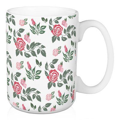 August Grove Hoopes Rose Floral Coffee Mug Floral Mugs, Irish Coffee Mugs, Espresso Cups Set, Irish Coffee, Rose Tea, Coffee Mug Sets, Stoneware Mugs, Tea Pot Set, Flower Lover