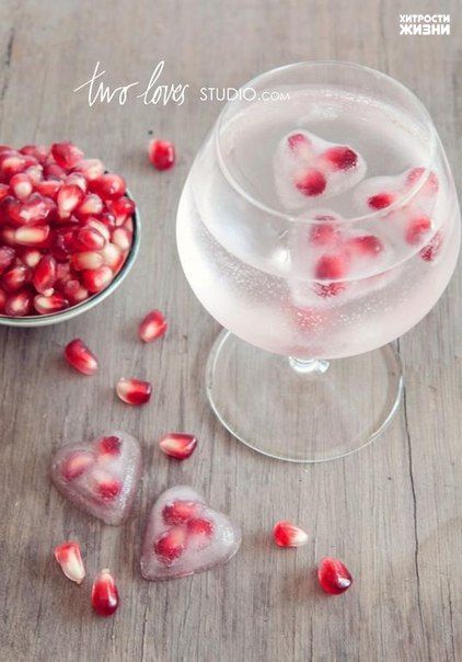 Heart Ice, Fest Mad, Healthy Valentines, Lip Scrubs, Valentines Day Food, Valentine's Day Recipes, Deilig Mat, Valentines Food, Pomegranate Seeds