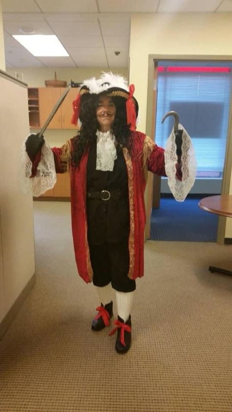 My DIY Captain Hook costume at age 60. Captain Hook Costume, Captain Hook, Harajuku, Clothes