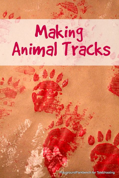 Guest Post for Totschooling: Making Animal Tracks - encourage your child's fascination with nature by letting them create some life-size paw prints of their very own! Animal Lessons, Q Tip Painting, Animal Footprints, February Crafts, Easter Printables Free, Animal Tracks, Animal Activities, Tot School, Easter Printables