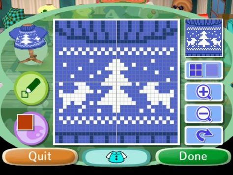 Acww Patterns, Ac Outfits, Acnl Clothes, Acnh Christmas, Animal Crossing Designs, Ac New Leaf, Holiday Sweaters, Happy Home Designer, Animal Crossing Wild World