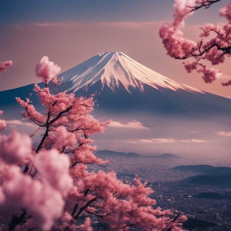 Mount Fuji Japan Printable Wall Art - Etsy Japanese Nature Photography, View Aesthetic Landscape, Mount Fuji Aesthetic, Sumer Landscape, Puppy Calendar, Realistic Digital Art, Gunung Fuji, Japan Mount Fuji, Destop Wallpaper