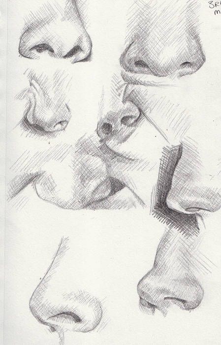 March 4th by Khantinka on DeviantArt Ako Kresliť, 얼굴 드로잉, Nose Drawing, 얼굴 그리기, Different Angles, Anatomy Drawing, Art Instructions, The Nose, A Pencil