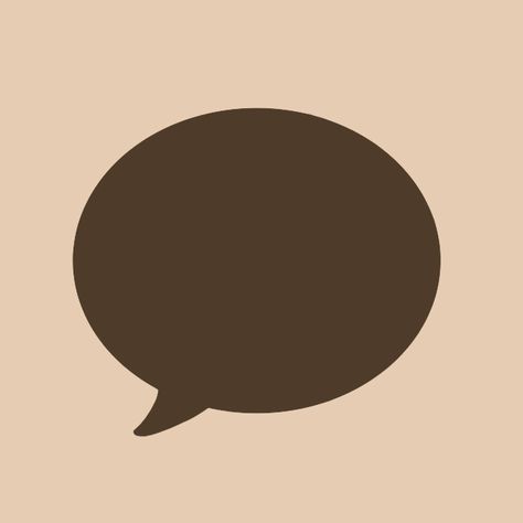 Messages icon in brown color - Icono Mensajes de color marrón Brown Text Icon, Brown Ios, Messages Icon, Vintage App, Shortcut Icon, Zestaw Ikon, Beige Icons:), Application Icon, Apple Icon