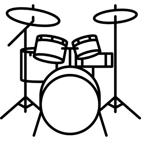 Drum Drawing, Drum Tattoo, Bubble Drawing, Witch Coffee, Music Drawings, Music Design, Free Icon, Drum Set, Set Free