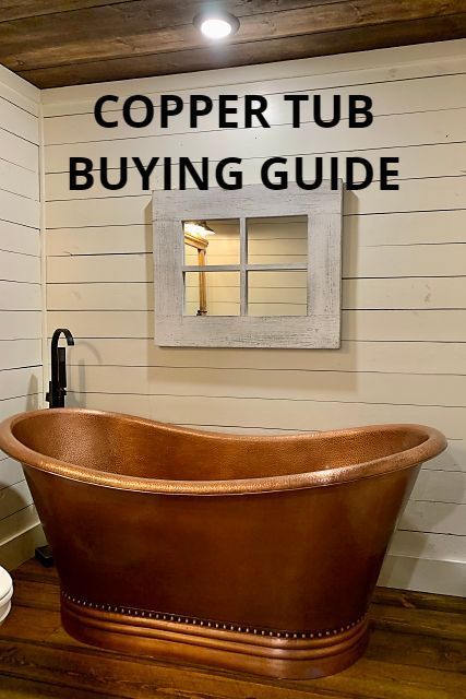 Free Standing Copper Bath Tub, Copper Jacuzzi Tub, Bathrooms With Copper Tubs, Copper Soaking Tubs Master Bath, Copper Bathtubs Rustic Bathrooms, Cooper Tub Bathroom, Copper Bathtubs Master Bath, Copper Tubs Bathtubs, Copper Bath Bathroom Ideas