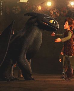 Hiccup and Toothless. Gift of the Night Fury. I love this part! Well, I love the whole thing really. :) Funny Toothless, Dragon Funny, Httyd Hiccup, Dragon Movies, Hiccup And Toothless, Dragon Memes, Hiccup And Astrid, Dreamworks Dragons, Httyd Dragons