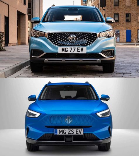 The 2022 MG ZS EV has some significant changes over the old model. Mg Zs Ev, Old Vs New, Model Call, Led Headlamp, Infotainment System, Water Damage, Japanese Cars, Apple Car Play, Car Collection