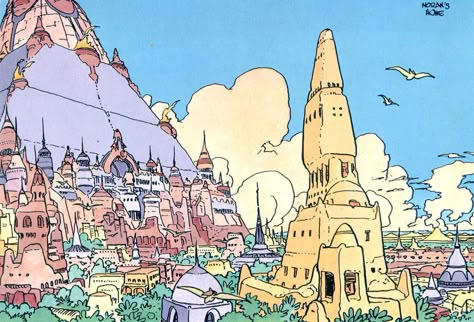 La Maison De Noran  Moebius Moebius Art, Jean Giraud, Bd Comics, Arte Fantasy, Arte Animal, Environment Concept Art, Sci Fi Art, French Artists, Comic Artist