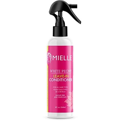 White Peony Sulfate-Free Leave-In Conditioner Peony Oil, Mielle Organics, Grapefruit Seed Extract, Hair Milk, Liquid Diet, Detangler Spray, 4c Natural, 4c Natural Hair, White Peony