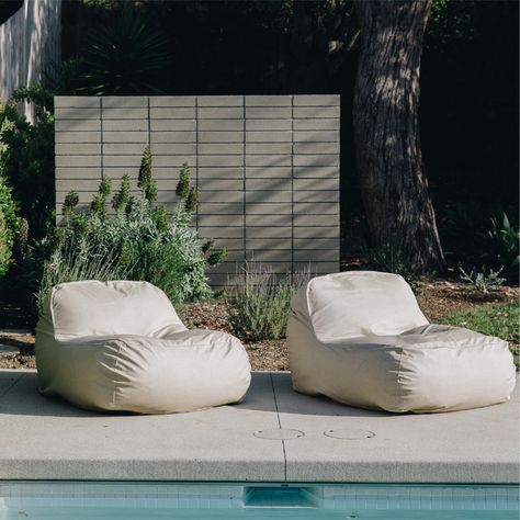 PRICES MAY VARY. ULTIMATE COMFORT: Lay back into the Dune Outdoor Lounge Chair, designed to mold to your body for unparalleled comfort. Perfect for laying poolside or around your outdoor space. STYLISH MINIMALISM: The Dune chair boasts minimalist appeal and lightweight sensibility, making it a chic addition to any outdoor living space. NAUTICAL-GRADE VINYL: Enjoy the feel and practicality of vinyl covering the Dune chair, providing a luxurious touch to your outdoor lounging experience. EASY ASSE Outdoor Movie Chairs, Small Space Outdoor Furniture, Lounge Bed Outdoor, Outdoor Chairs Comfortable, Outdoor Modern Furniture, Bean Bag Outdoor, Concrete Outdoor Furniture, Washington Landscape, Movie Chairs