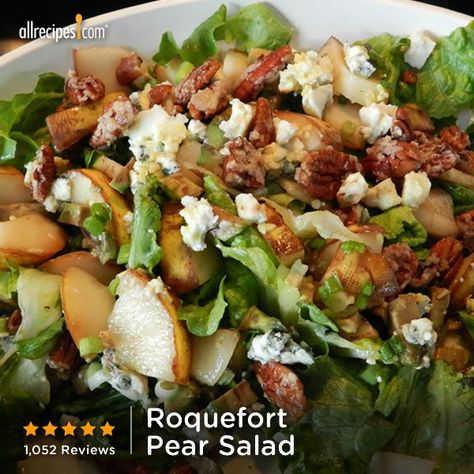 Thanksgiving Dinner For Two, Pear Salad Recipes, The Best Salad, Mustard Vinaigrette, Best Salad, Pear Salad, Candied Pecans, Salad Bar, Blue Cheese