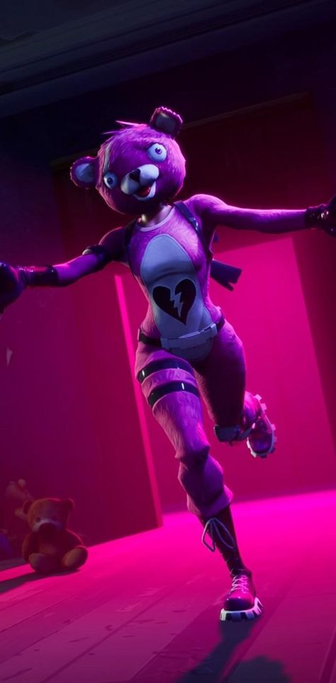 Leader Wallpaper, Cuddle Team Leader, Fortnite Wallpaper, Game Wallpaper, Fortnite Battle Royale, Pink Bear, Battle Royale Game, Team Leader, Battle Royale