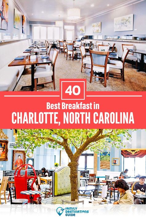 Want to see the places to go for the best breakfast in Charlotte, NC? We’re FamilyDestinationsGuide, and we’re here to help: From cute cafes to incredible restaurants, to local foodie spots and hidden gems, discover the BEST Charlotte breakfast spots - so you get memories that last a lifetime! #charlotte #charlottebreakfast #charlottebreakfastrestaurants #placestoeatcharlotte Breakfast In Charlotte Nc, Kids Restaurants, Breakfast Places, Good Charlotte, Breakfast Restaurants, The Best Breakfast, Best Coffee Shop, Sausage Gravy, Family Destinations