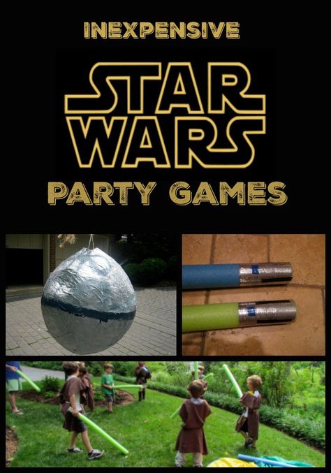 Disney Party Games, Easy Birthday Party Games, Star Wars Party Games, Party Games Kids, Indoor Party Games, Anniversary Party Games, Star Pinata, Star Wars Theme Party, Party Games For Kids