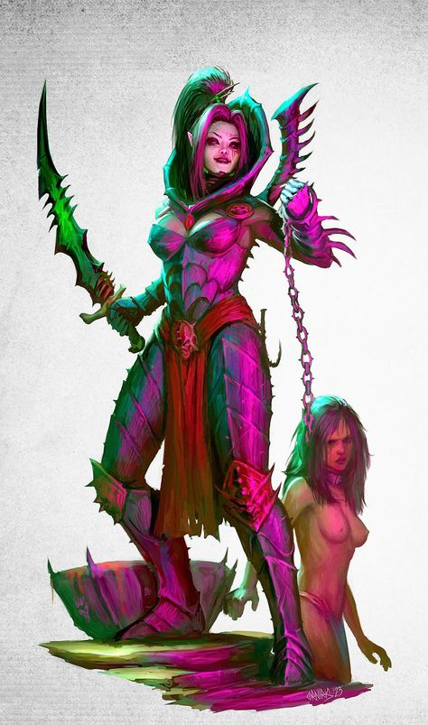 Warhammer 40k Oc, Drukhari 40k, Warhammer Aeldari, Warhammer 40k Dark Eldar, Warhammer Dark Elves, Eldar 40k, Warhammer Eldar, Arte Heavy Metal, 40k Eldar