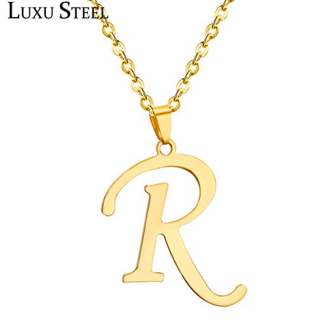 R Necklace, Capital R, R Letter, Necklace For Women Gold, Real Gold Jewelry, Letter Pendant Necklace, Initial Pendant Necklace, Personalized Pendant, Letter R