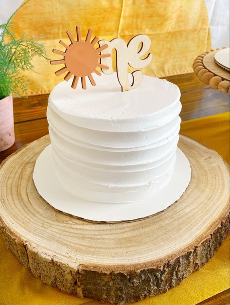 Boho Sun Cake Smash, Sun Theme Smash Cake, Sun 1st Birthday Cake, Boho Sun Birthday Cake, Sunshine Smash Cake 1st Birthdays, 1st Trip Around The Sun Smash Cake, First Trip Around The Sun Smash Cake, Sun Birthday Party Theme, Sun Birthday Cake