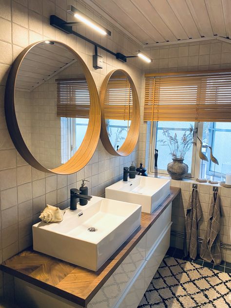 Stockholm Mirror Bathroom, Ikea Stockholm Mirror Bathroom, Ensuite Mirror, Stockholm Mirror Ikea, Loft Apartments, Bathroom Mirror Design, Ikea Stockholm, Ikea Mirror, Modern Bathrooms