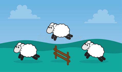 Sheep Jumping Fence in Field. Sheep jumping over a fence in a grassy field #Sponsored , #SPONSORED, #Sponsored, #Jumping, #Field, #grassy, #Fence Sheep Jumping Over Fence Drawing, Sheep Jumping Over Fence, Oc Details, Sheep Jumping, Field Illustration, Farm Clipart, Sheep Drawing, Sheep Paintings, Sheep Crafts