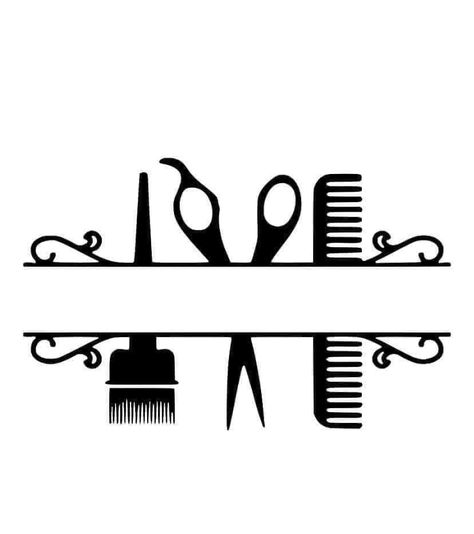 Hair Salon Art, Hair Salon Quotes, Hairdresser Logo, Beard Logo, Home Hair Salons, Barber Logo, Hair Clipart, Hairstyle Hairstyle, Bff Hands Aesthetic