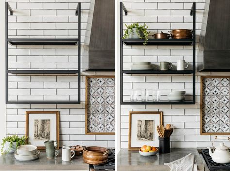 A Technical Guide to Open Shelving | Magnolia Market | Open Shelving | Kitchen | Chip & Joanna Gaines | Waco, TX | Open Shelving Kitchen, Shelving Kitchen, Chip Joanna Gaines, Kitchen Necessities, Young House Love, Open Kitchen Shelves, Magnolia Market, Custom Kitchens, Metal Kitchen