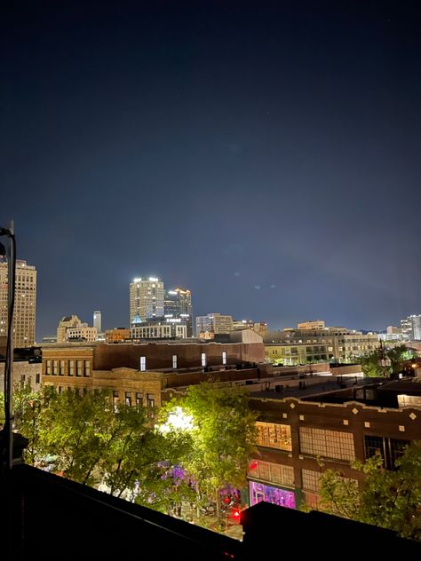 Rooftop birmingham alabama city night lights skyline downtown Birmingham Alabama Aesthetic, Alabama Aesthetic, City Night Lights, Birmingham Skyline, City Night, Birmingham Alabama, Junior Year, The Loft, 2024 Vision