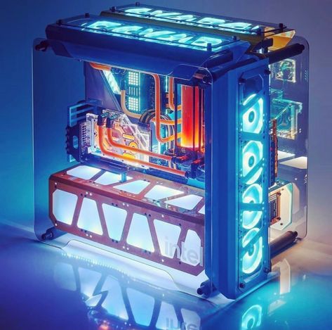 Custom Pc Case, Gaming Pc Set, Diy Pc Case, Custom Computer Case, Gaming Computer Setup, Diy Pc, Gaming Desk Setup, Best Gaming Setup, Gaming Pc Build