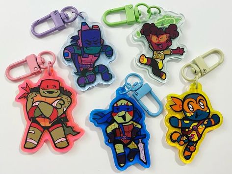 appeypie on Instagram: "hi turtle gang!! mad dogs charms are HERE!! etsy link in my bio as always! theyre all 1.5 inches and perfect for any phone or bag! #rottmnt #riseoftheteenagemutantninjaturtles #donatello #michelangelo #raphael #leonardo #apriloneil" Ninga Turtles, Mini Turtles, Tmnt Artwork, Teenage Ninja Turtles, Tmnt Art, Tmnt Turtles, Teenage Mutant Ninja Turtle, Turtle Charm, Mad Dog