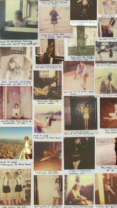 Check out lCarolineel's Shuffles #1989 #Taylorswift 1989 Logo Taylor Swift, 1989 Collage Wallpaper, Taylor Swift Polaroid Wallpaper, 1989 Collage, 1989 Polaroids, 1989 Party, Polaroid Collage, Polaroid Picture, Swift Wallpaper