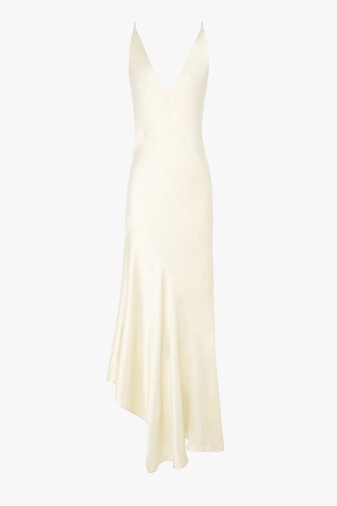 The Zara x Narciso Rodriguez Collection Includes Slip Dresses & Bustiers #refinery29 https://www.refinery29.com/en-us/zara-narciso-rodriguez-collection Grad Gowns, Zara White Dress, Zara 2022, Slip Wedding Dress, Fall Style Inspiration, Clothes Drawing, White Slip Dress, Soft Spoken, 90s Model