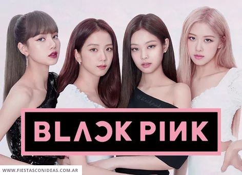 Black Pink Birthday Invitation Card, Black Pink Birthday Theme, Black Pink Printable Topper, Black Pink Invitation, Black Pink Born Pink, Black Pink Birthday, Blackpink Pasta, Blackpink Pets, Pink Birthday Theme