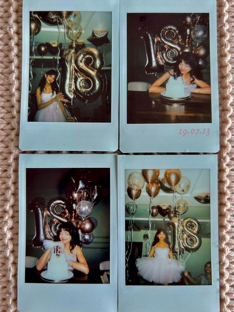 Birthday Polaroid Pictures Aesthetic, Birthday Polaroid Pictures, Polaroid Scrapbook, 18th Ideas, Polaroid Ideas, Space Cowgirl, Cowgirl Party, Pretty Pics, 18th Birthday Party