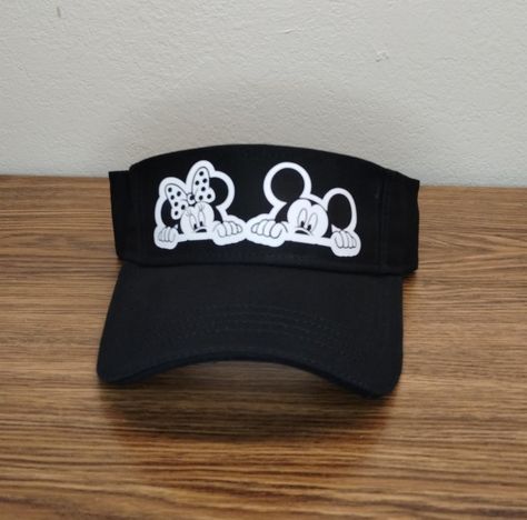 Mickey and Minnie Visor Hat, Disney Visor Disney Visor, Sun Visor Hat, Visor Hat, Mickey And Minnie, Visor Hats, Sun Visor, Mouse Ears, Ships, Sun