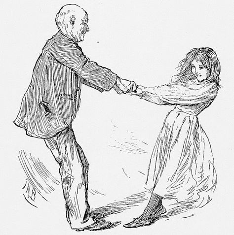 Holding Hands Sketch, Dancing Sketch, People Dancing, Father Daughter Dance, Antique Illustration, Father Daughter, Hand Sketch, Free Illustrations, Children Illustration