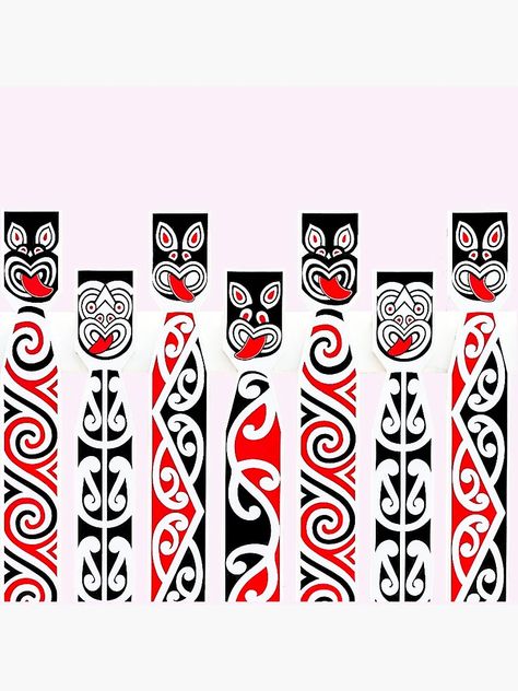 "Maori Pouwhenua" Greeting Card for Sale by Aroha Designs | Redbubble Maori Culture, Indigenous Design, Maori Patterns, Maori Designs, Māori Culture, Maori Art, Zentangle Patterns, Your Beautiful, Kids Art Projects