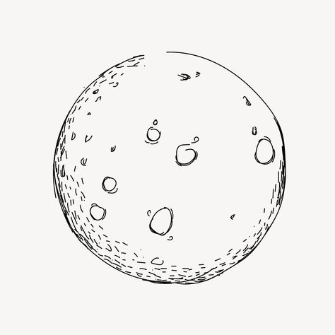 Full moon line art vector | premium image by rawpixel.com / Chalrempong Tantanaviwat Full Moon Line Art, Full Moon Drawing Simple, Cartoon Moon Drawing, Full Moon Doodle, Simple Full Moon Tattoo, Simple Moon Drawing, Moon Line Art Tattoo, Full Moon Sketch, Easy Moon Drawing