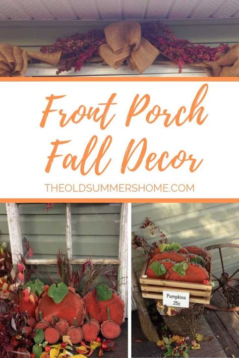 Start your front porch fall decor with a scanvenger hunt and make it a family event! These beautiful cheap natural ideas are the perfect way to provide your home with a rustic pumpkin patch display of the fall season!