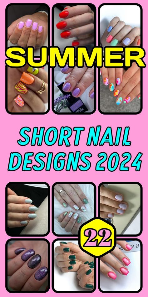 For those who love the elegance of almond nails, our summer short nail designs 2024 collection includes a range of short almond nails designs for summer. These designs feature soft curves and sophisticated patterns that enhance the natural beauty of your nails, making them perfect for both casual outings and special summer events. Finger Nail Designs For Summer, Short Summer Nail Designs 2024, Short Summer Nails 2024 Simple, Short Nails Summer 2024, No Chip Nails Designs, Summer Short Nails 2024, Summer Short Almond Nails, Short Summer Nails 2024, Short Nails Design Ideas 2024 Summer