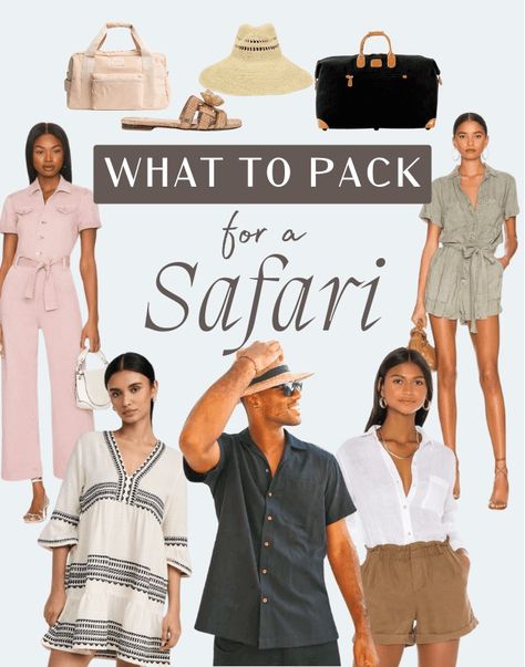 What to Pack for a Safari - JetsetChristina Safari Outfit Women, Safari Honeymoon, Safari Trip, Safari Outfit, Solo Travel Destinations, Camouflage Outfits, What Not To Wear, Packing Guide, Bucket List Places