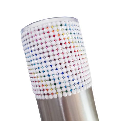 Bling Cups, Rhinestone Tumblers, Rhinestone Designs Pattern, Rhinestone Tumbler, Blink Blink, Rhinestone Cups, Rhinestone Projects, Rainbow Swirl, Rhinestone Designs